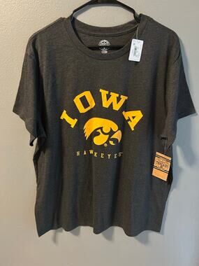Iowa Hawkeyes Rivalry Threads XL Gray T-Shirt (NWT)